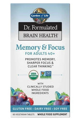 Garden of Life - Dr. Formulated Memory & Focus for Adults 40+ - 60 vegetarian tabs - Nutri.se